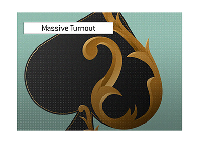 The online poker scene is strong at the moment. There was a massive turnout at a recent tournament.