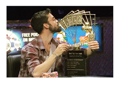 Mike Gorodinsky - Winner of WSOP Poker Players Championship 2015 - Las Vegas - Photo by Josh Cahlik - Instagram Account