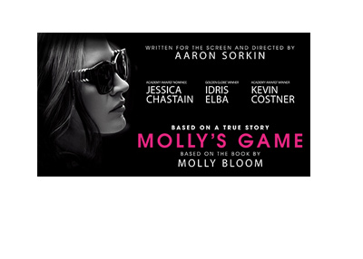 Movie poster - Mollys Game - December 2017 release.  Wide version.