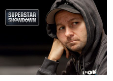 Negreanu with a hoodie over his hat - Lost in thought