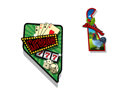 States of Nevada and Delaware - Illustrations - Online Poker Compact