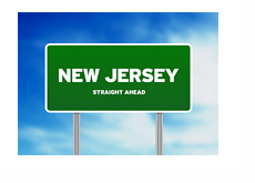 New Jersey Straight Ahead - Sign