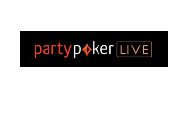 Partypoker Live - Logo - Black background.