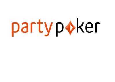 The 2017 version of the PartyPoker logo.  On white background.