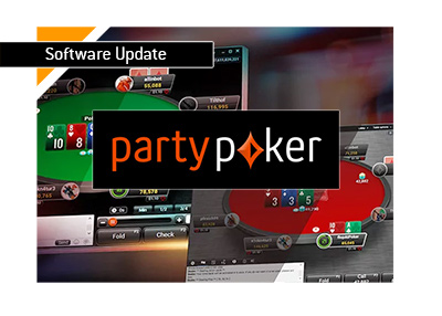 Partypoker software update screenshot - The year is 2018.