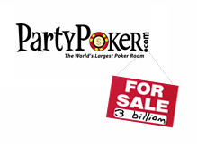 is party poker for sale? 3 billion dollars?