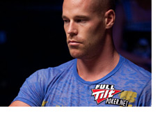 Largest Online Pot - Patrik Antonius - In a Blue Full Tilt T-Shirt