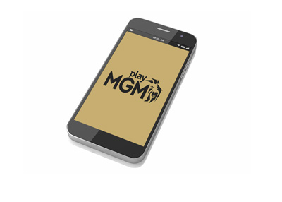 PlayMGM software loaded up on the cellphone.  Brand and style proposal.