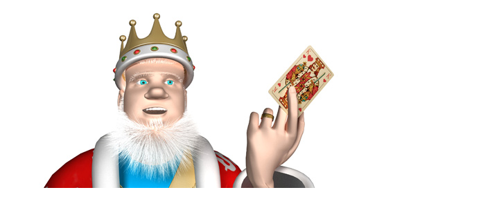 The King explains the winning hand odds when pocket aces face pocket kings.