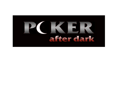 The Poker After Dark - Logo - Black background.