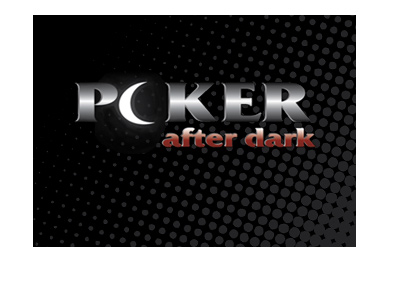 The logo of the TV program Poker After Dark - Black background.