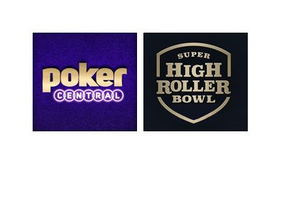 Super High Roller Bowl - Presented by Poker Central - Tournament logo - Year is 2018.