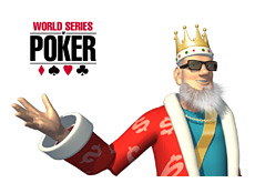 -- poker king wearing shades presenting the wsop main event which starts tomorrow --