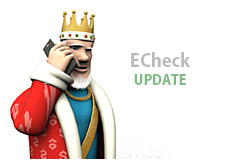 poker king is talking on his mobile phone - about echeck gaming payment processing