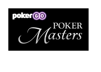 PokerGo - Poker Masters - Logo - Black background.