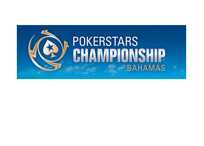 Pokerstars Championship - Bahamas - Year 2017.  Promotional graphic. Colour Blue.