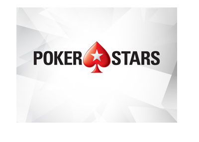 Pokerstars logo - Geometric icy background.  Year is 2017.