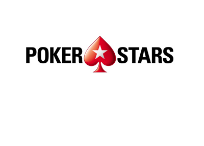 The 2017 version of the Pokerstars logo - Horizontal with the spade in the middle.