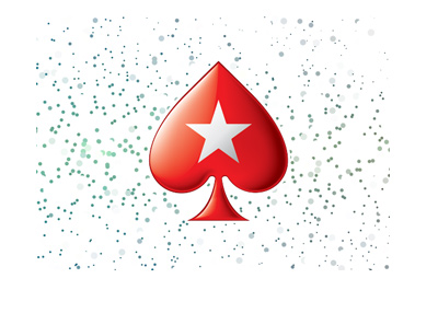 Pokerstars logo with stars in the background. Year is 2018.