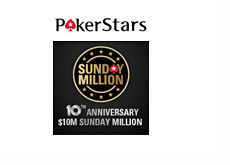 Pokerstars Sunday Million  $10M Guaranteed Tournament