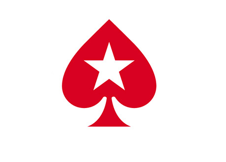 Pokerstars branding - Red spade logo with star in the middle