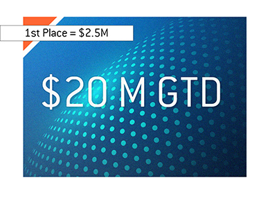 The biggest online tournament guarantee to date.  partypoker Millions - $20m GTD.