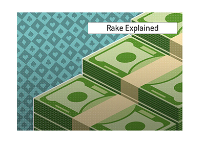 Rake is how poker rooms make their money for the service that they provide.