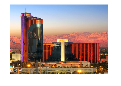 Rio Hotel - Las Vegas - Photographed at dusk on a clear day.