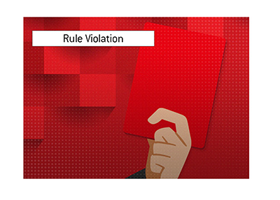 A popular poker player is in clear violation of the streaming platform rules.