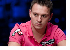 Sam Trickett at the WSOP 2010 - Wearing  a pink shirt