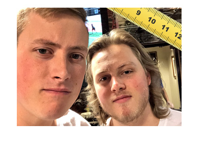 The Staples brothers, Jaime and Matt, win the weight bet against Bill Perkins. Looking good guys! - Year is 2018