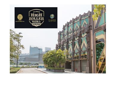 Super High Roller Bowl China - Babylon Casino, Macau.  New poker tournament.