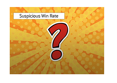 Suspicious win rate detected and analyzed by the poker community.