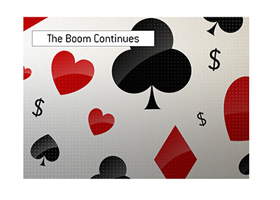 The spring of 2020 online poker boom continues.