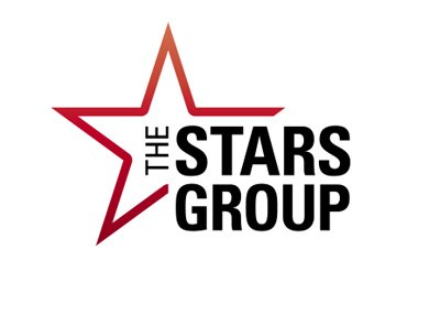 Newly formed The Stars Group.  Company logo.  White background.