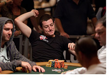 Tom Dwan celebrating a lil