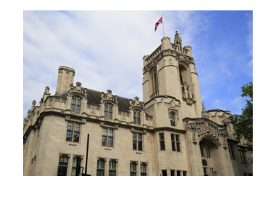 The United Kingdom Supremer Court building.  Photograph - Frog view.