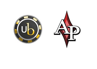 Absolute Poker and Ultimate Bet logos - Blast from the past.