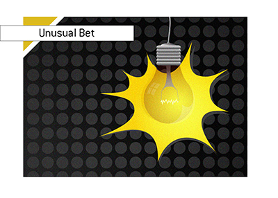 Unusual bet involving a bathroom and lack of light. Illustration.