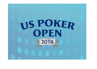 Stylized background for the US Poker Open 2018 - Tournament.