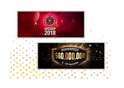 The Pokerstars WCOOP and Partypoker Pokerfest are on before 2018 is over. Join in.