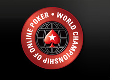 -- world championship of online poker - logo - black background - pokerstars --