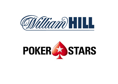 The merger of William Hill and Pokerstars logos - Year 2016