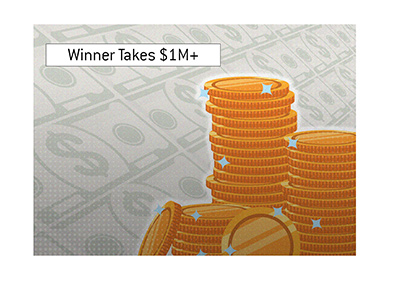 The winner takes home over $1M - American Cardroom smashes guarantee.