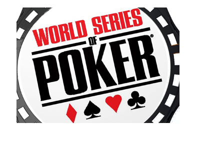 The World Series of Poker. Coin illustration. Zoomed-in.