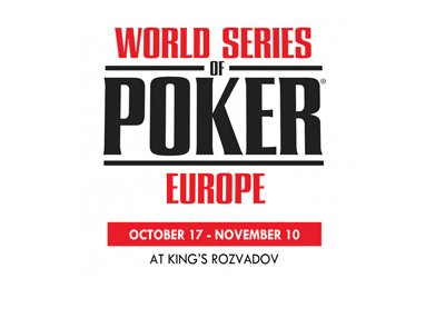 The WSOPE - World Series of Poker - Logo for 2017 - Kings Casino - Rozvadov, Chech Republic.