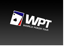 wpt - world poker tour logo - sliding down