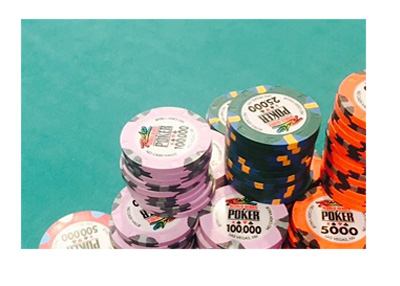 Daniel Negreanu chip stack at the 2015 World Series of Poker Main Event - Instagram