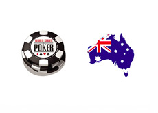 World Series of Poker Logo - Australia Map - Flag