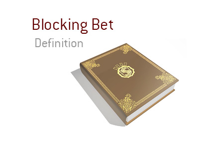 The definition and meaning of the poker term Blocking Bet.  The King explains the term and provides an example